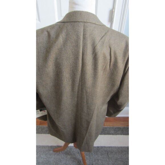 NWT HAGGAR BROWN TWEED 100% LAMBSWOOL SPORTSCOAT SIZE 42S PERFECT CONDITION - Picture 4 of 6